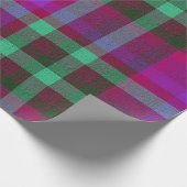 Plaid With Patterned Texture Wrapping Paper Cadeaupapier (Hoek)