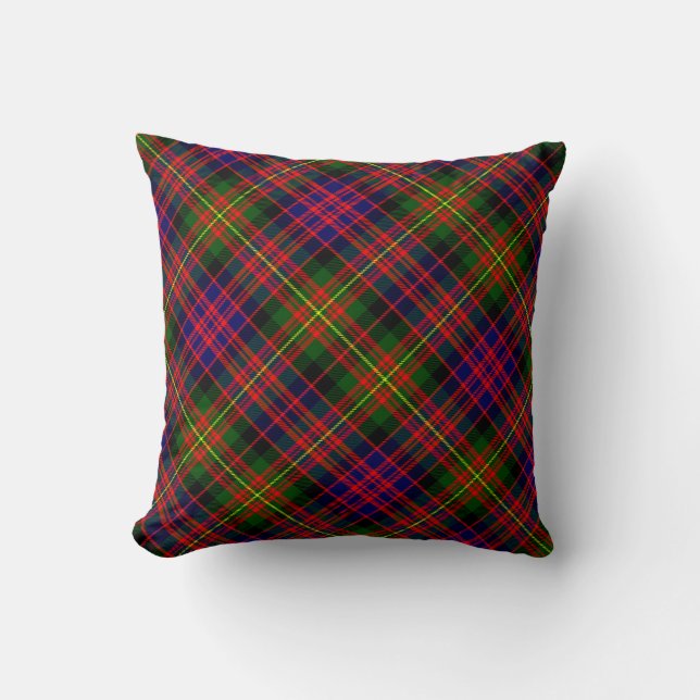 Plaid Worp Kussens Carnegie Modern Tartan Kussen (Voorkant)