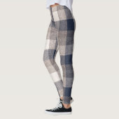 Plaid Zwart, Bruin, Ivoor Leggings (Links)
