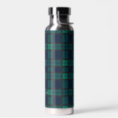 Plaid Zwart Horloge Rustiek Patroon Tartan Waterfles (Links)