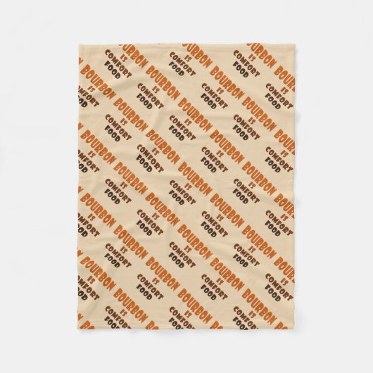 PLAIDDEKENS - BOURBON is Troostvoedsel Fleece Deken (Voorkant)