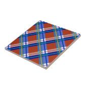 Plaïden, cheques, tartans rood en blauw tegeltje (Zijkant)