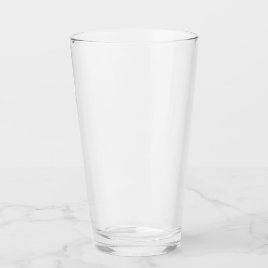 Plain 16 oz glazen beker (Voorkant)