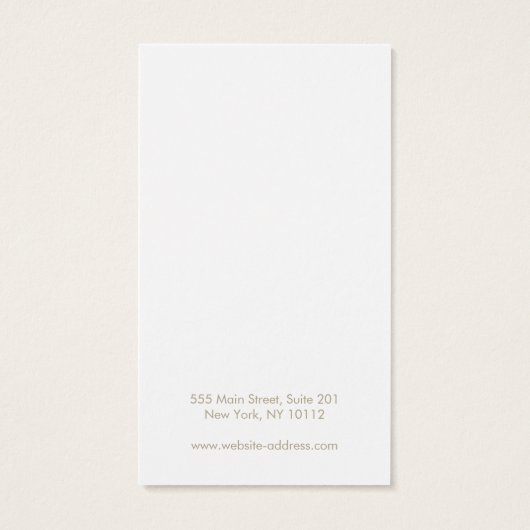 Plain add Logo Haar Clip Accessoire Display Visitekaartje (Achterkant)