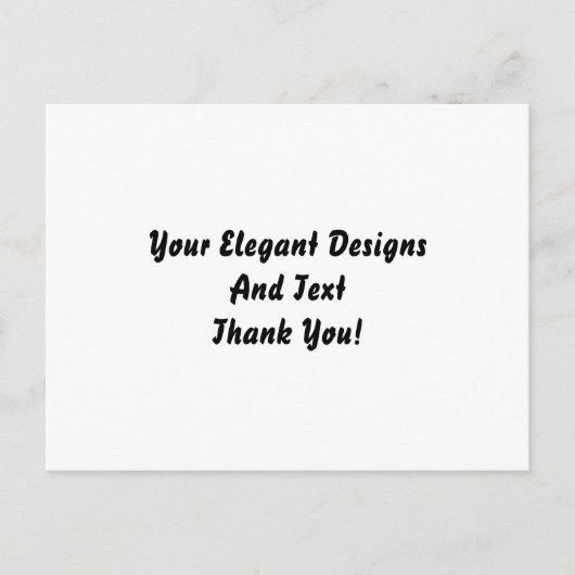 Plain and Blank Elegant Verjaardag Uitnodigen Brie Uitnodiging Briefkaart (Voorkant)