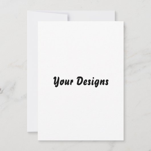 Plain and Blank Wedding en Party Invitation Kaart (Achterkant)