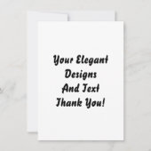 Plain and Blank Wedding en Party Invitation Kaart (Voorkant)