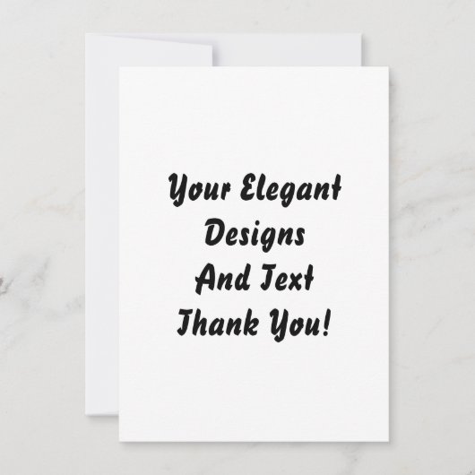 Plain and Blank Wedding en Party Invitation Kaart (Voorkant)