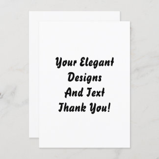 Plain and Blank Wedding en Party Invitation Kaart