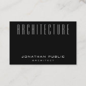 Plain Architect Modern Architectuur Elegant Luxury Visitekaartje (Voorkant)