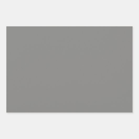 Plain Arsenic Ash Battleship Grijze tinten 3 tinte Inpakpapier Vel (Voorkant 3)