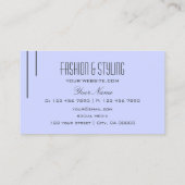 Plain Baby Blauw Modern Eenvoudig en Professioneel Visitekaartje (Achterkant)