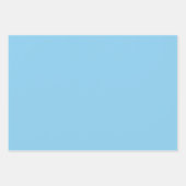 Plain Baby Carolina Staal Blauwe tinten 3 Tonen Inpakpapier Vel (Voorkant)