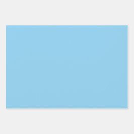 Plain Baby Carolina Staal Blauwe tinten 3 Tonen Inpakpapier Vel