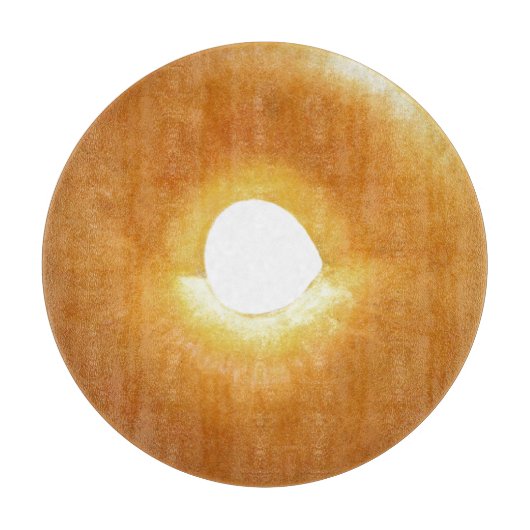 Plain Bagel Round Cutting Board Snijplank (Voorkant)