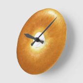 Plain Bagel Round Wall-klok Ronde Klok (Hoek)