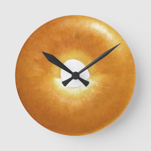 Plain Bagel Round Wall-klok Ronde Klok (Voorkant)