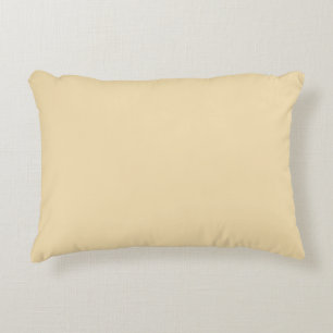Plain Banana Cream Color Square Accent Pillow Accent Kussen
