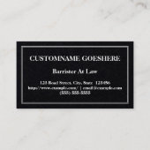 Plain Barrister bij Law Visitekaartje (Voorkant)