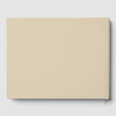Plain & Basic Beige Funeral Guest Book Gastenboek (Achterkant)