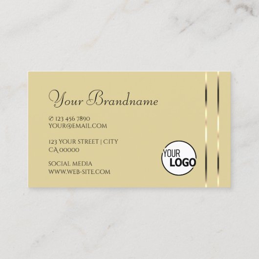 Plain Black and Beige Shimmery Diamonds voeg Logo  Visitekaartje (Achterkant)