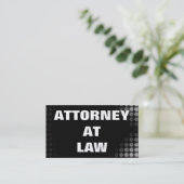 Plain Black Attorney at Law Visitekaartje (Staand voorkant)