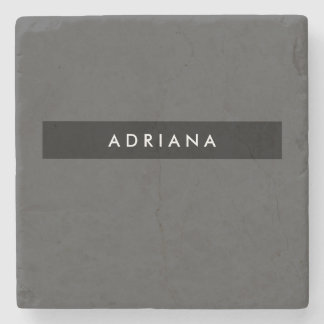 Plain Black Grey Professional Minimalist Stenen Onderzetter