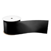 Plain Black Satin Satijnen Lint (Spoel)
