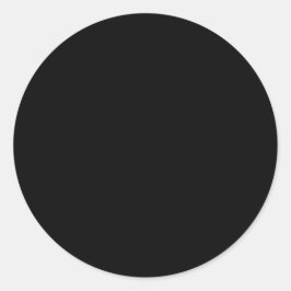 Plain Black Small 1,5" Set van 20 Blank Wedding Ronde Sticker