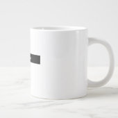 Plain Black White Professional-minimalistische naa Grote Koffiekop (Rechts)