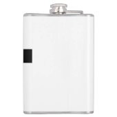 Plain Black White Professional-minimalistische naa Heupfles (Achterkant)