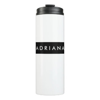 Plain Black White Professional-minimalistische naa Thermosbeker