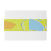 Plain bladen en kleurtinten uitnodigingen wikkel (Achterkant Voorbeeld)