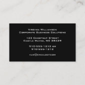 Plain Blue Chevron Modern Visitekaartjes (Achterkant)