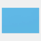 Plain Bluebonnet Hue Picton Blue Shades 3 Tones Inpakpapier Vel (Voorkant 3)