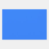 Plain Bluebonnet Hue Picton Blue Shades 3 Tones Inpakpapier Vel (Voorkant 2)