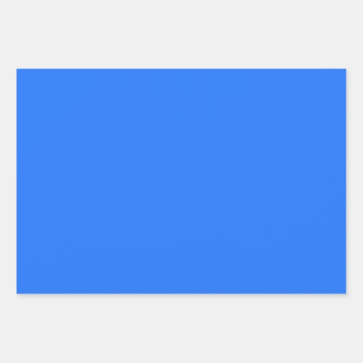 Plain Bluebonnet Hue Picton Blue Shades 3 Tones Inpakpapier Vel (Voorkant 2)