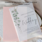 Plain Blush Roze Achtergrond voor Vellum Overlay Kaart