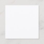 Plain Bold Minimal Modern Blue White Makeup Artist Vierkante Visitekaartje (Achterkant)