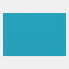 Plain Bondi Dutch Yale Blue Shades 3 Tones Inpakpapier Vel