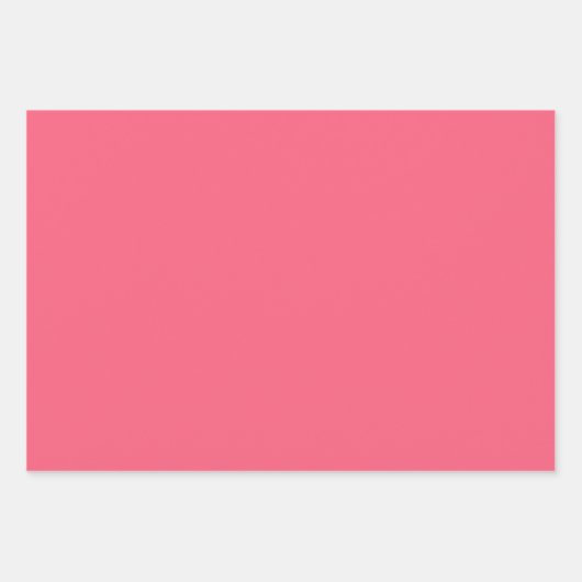 Plain Brink Roos Hot Pink Shades 3 Tones Inpakpapier Vel (Voorkant)