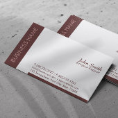 Plain Brown Aerospace Engineer Visitekaartje