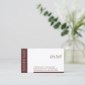 Plain Brown Aerospace Engineer Visitekaartje (Staand voorkant)