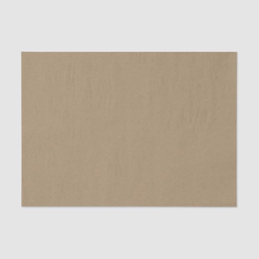 Plain Brown Faux Kraft Tissue Paper Tissuepapier (Voorkant)