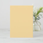 Plain Butter Yellow 5 "x 7" Blank Sample Wedding Kaart (Staand voorkant)
