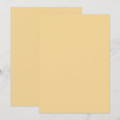 Plain Butter Yellow 5 "x 7" Blank Sample Wedding Kaart (Voorkant / Achterkant)