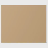 Plain Camel Tan Color Shade Tone Cadeaupapier (Vlak)