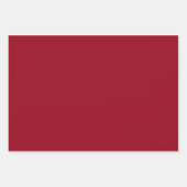 Plain Carmine Redwood Brick Red Shades 3 Tones Inpakpapier Vel (Voorkant 3)
