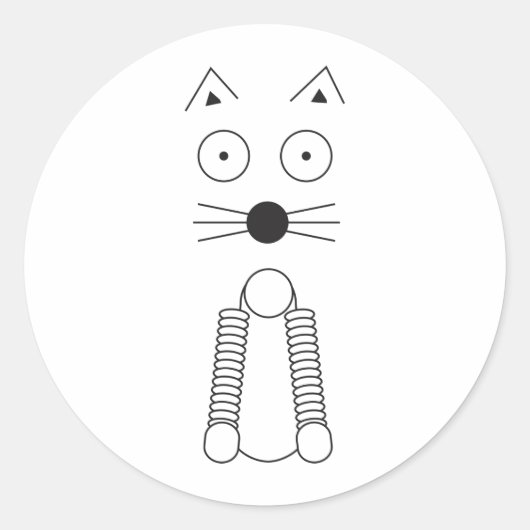 Plain CAT Ronde Sticker (Voorkant)
