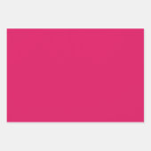 Plain Cerise Roos Ruby Pink Shades 3 Tones Inpakpapier Vel (Voorkant 3)